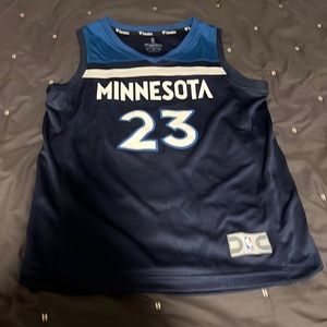 NBA Fanatics Minnesota Timberwolves #23 Jimmy Butler Fast Break Youth Jersey (M)